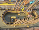 Installation of Interlocking Steel Pipe Sheet Pile (SPSP) Cofferdams